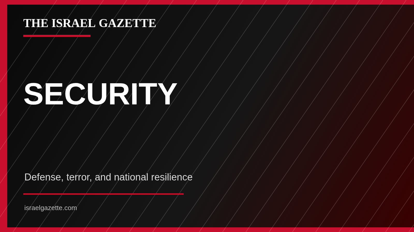 TIG Fallback – SECURITY The Israel Gazette SECURITY editorial image